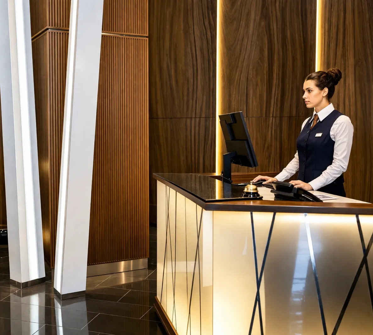 Image about professional front desk presence
